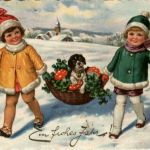 Neujahr - Kinder mit Hund
