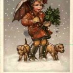 Neujahr - Kind mit Hund