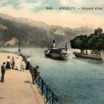 Annecy - Depart d un Bateau