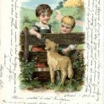 Kinder mit Lamm