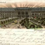 Strassburg - Bahnhof - Litho