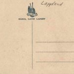 Lappland - Kind mit Hund Ski - Sign. Tilgmann