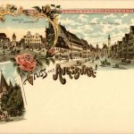 Gruss aus Augsburg - Litho