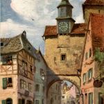 Rothenburg o. T. - Künstlerkarte Tony Binder