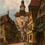 Rothenburg o. T. - Künstlerkarte J. Frank