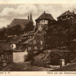 Nordhausen - Blick auf alte Stadtmauer und Dom