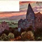 Ruine Landeck - Künstlerkarte Bieser