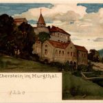 Schloss Eberstein im Murgtal - Litho