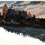 Ruine Hochburg - Künstlerkarte C. Biese
