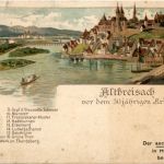 Altbreisach vor dem 30jährigen Kriege - Litho