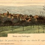 Gruss aus Ötlingen - Künstlerkarte H. Daur - Litho