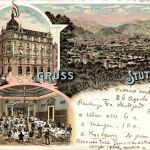 Gruss aus Stuttgart - Hotel Victoria - Litho