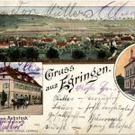 Gruss aus Egringen - Gasthaus zum Rebstock - Litho