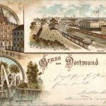 Gruss aus Dortmund - Litho