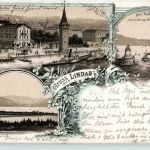 Gruss aus Lindau - Litho