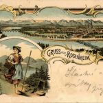 Gruss aus Rosenheim - Litho