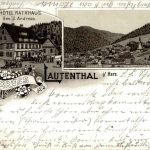 Gruss aus Lautenthal - Hotel Rathhaus - Litho 1897