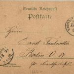 Gruss vom Brocken - Litho Bahnpost
