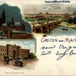 Gruss aus Magdeburg - Litho