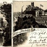 Gruss vom Drachenfels - Litho