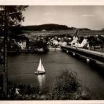 Saalburg (Saale) - Blick auf Brücke und Stadt