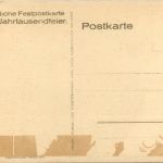 Nordhausen - Amtliche Festpostkarte zur Jahrtausendfeier