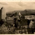 Jena - Zeifswerke, Hochhausneubau , Blick a.den Jenzig