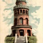 Rügen - Bergen, Gruss vom Arndtturm a.d.Rugard