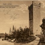 Suhl/Thür. - Bismarckturm mit Restaurationsgebäude
