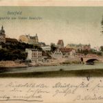 Saalfeld/Saale - Brückenpartie am linken Saalufer