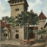 Veste Wachsenburg/Thür. - Burghof, Schenloheturm und Thornlein
