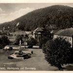 Suhl/Thür. - Marktplatz mit Domberg