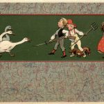 Kinder Gänse Dackel