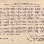 Feodor Burgmann - Dresden Laubegast - Werbung