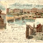 Gruss aus Strassburg - Litho