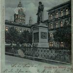 Gruss aus Mainz - Gutenbergdenkmal - Halt gegen Licht