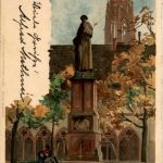 Freiburg - Denkmal - Litho - sign Kley