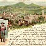 Gruss aus Baden-Baden - Litho