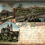 Gruss aus Magdeburg - Litho