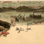 Gruss vom Starnberger See - Litho