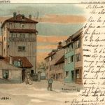 Mulhouse - Teufelsthurm - Litho