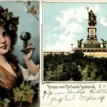 Rüdesheim - Gruss vom National Denkmal Wein