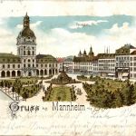 Gruss vom Mannheim - Litho