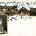 Gruss aus Karlsruhe - Litho