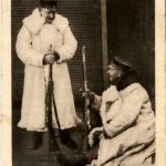 Deutsche Soldaten in Winterbekleidung