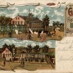 Bischofswerda - Gruss vom Restaurant Bade - Litho
