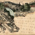 Gruss aus Augustusbad - Litho