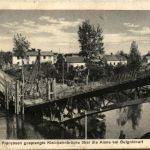 Gesprengte Kleinbahnbrücke über die aisne bei Gulnicourt