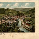 Gruss aus Zell im Wiesental - Litho