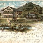 Gruss von der Fischer Alm im Aurachtal - Litho